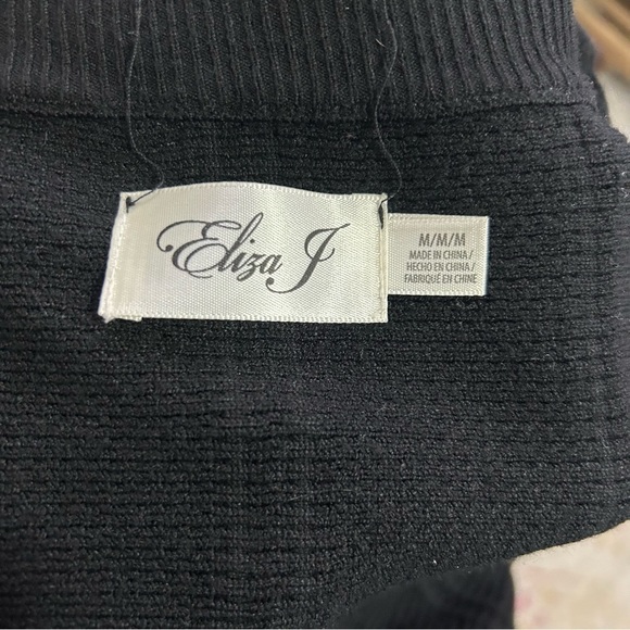 Eliza J Off The Shoulder Knit Dress in Black sz M - Picture 5 of 5